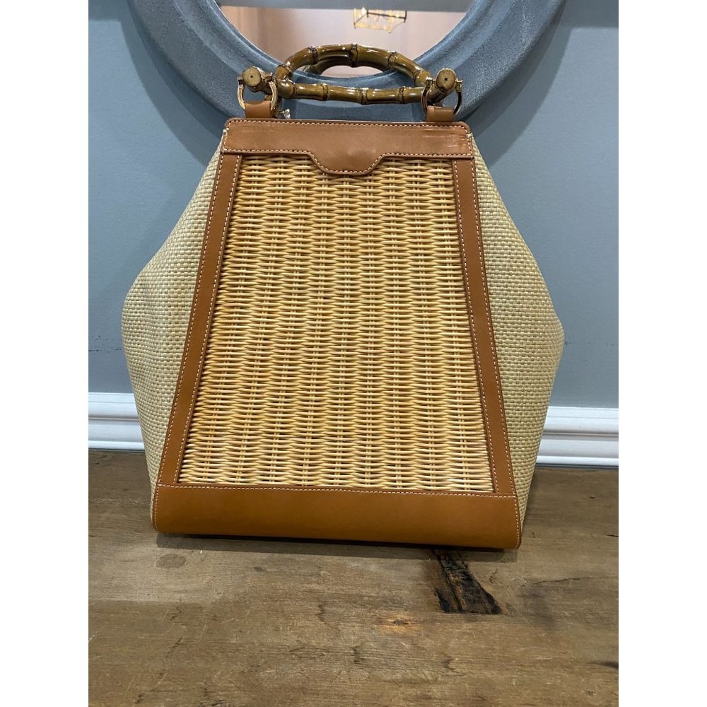 J.McLaughlin Meeka Rattan Tote